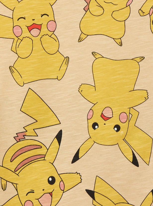 FAME FOREVER Boys Pikachu Printed T-shirt
