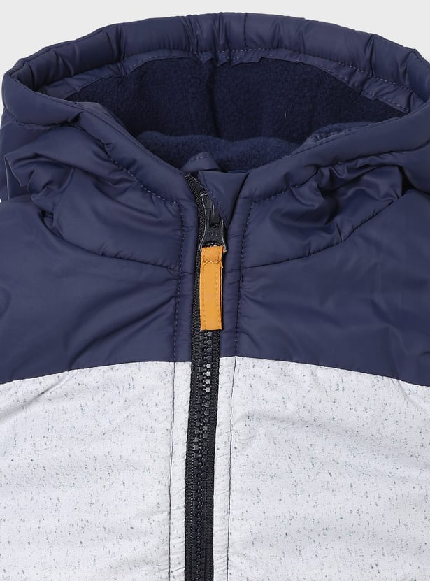 JUNIORS Boys Colourblock Hooded Gilet