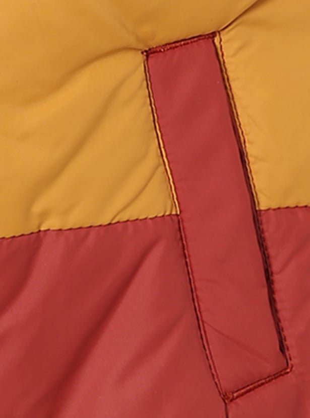 JUNIORS Boys Colourblock Hooded Gilet