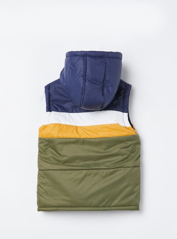 FAME FOREVER Boys Colourblock Hooded Gilet