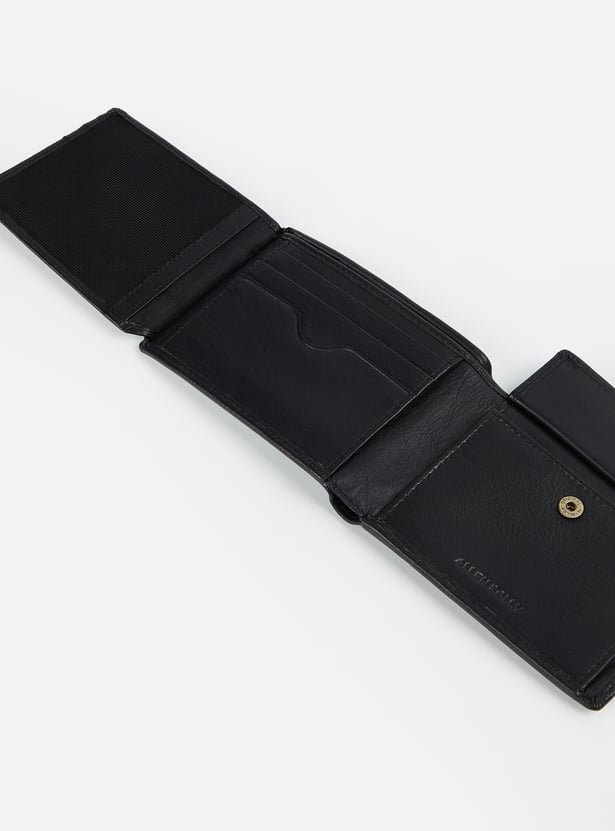 ALLEN SOLLY Textured Bi-Fold Wallet