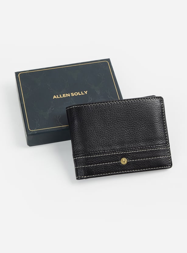 ALLEN SOLLY Textured Bi-Fold Wallet