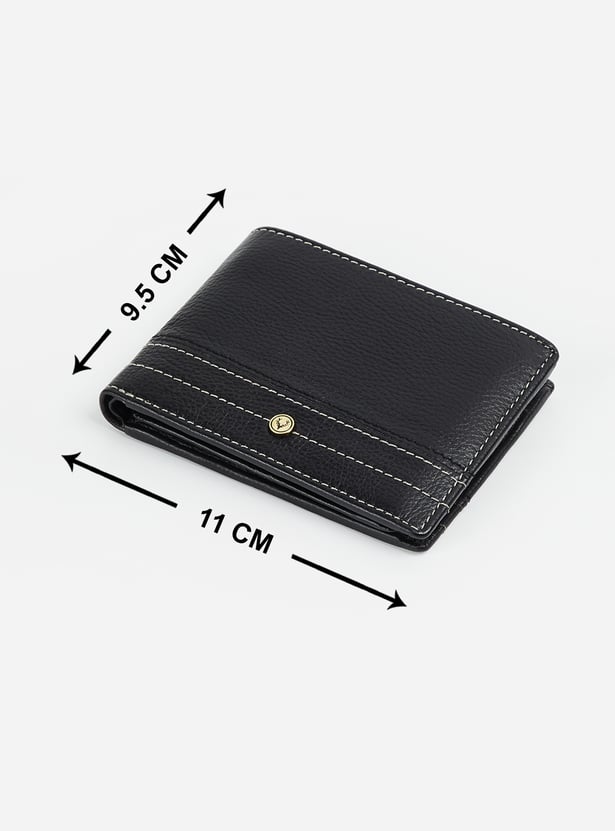 ALLEN SOLLY Textured Bi-Fold Wallet