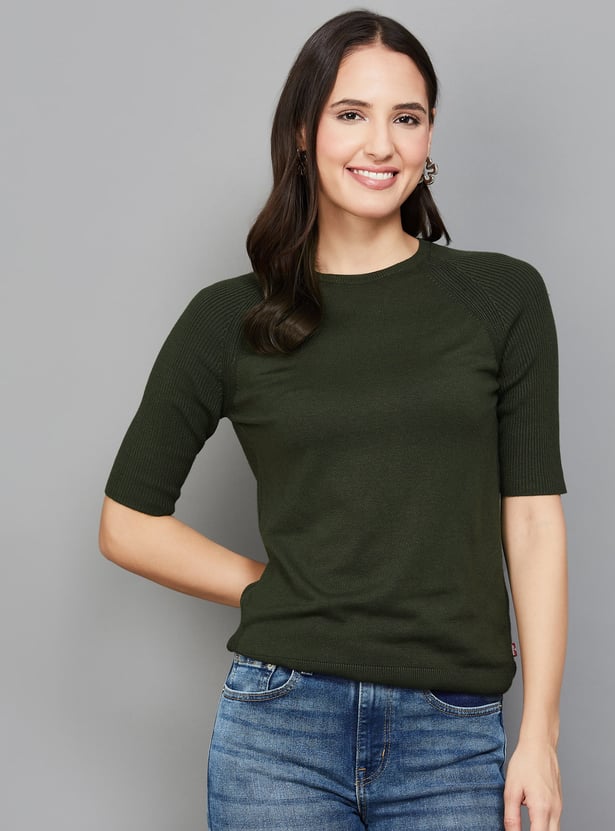 LEVI'S Ribbed Knit Top