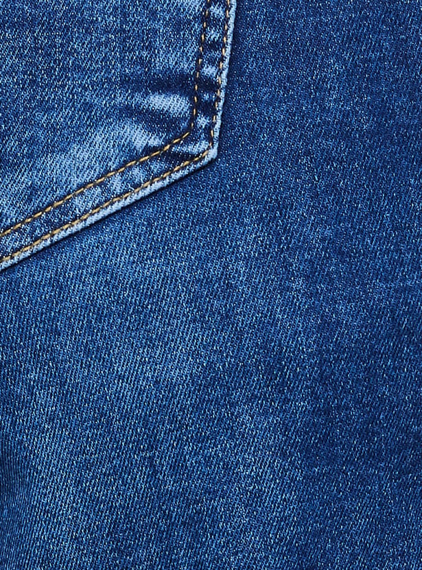 KRAUS Medium Washed Wide Leg Jeans