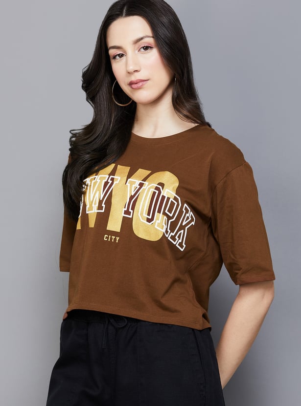 KRAUS Typographic Print T-shirt