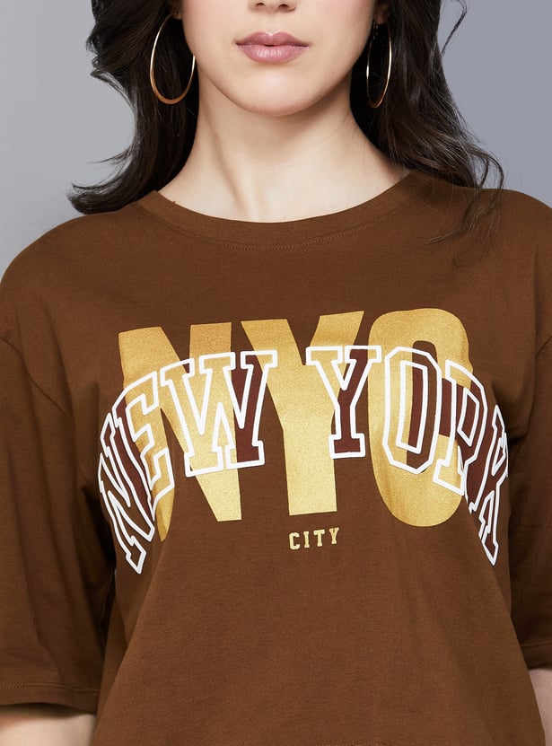 KRAUS Typographic Print T-shirt
