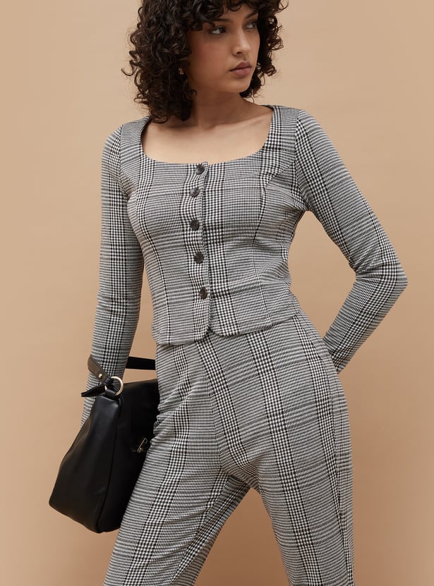 GINGER Checked Top