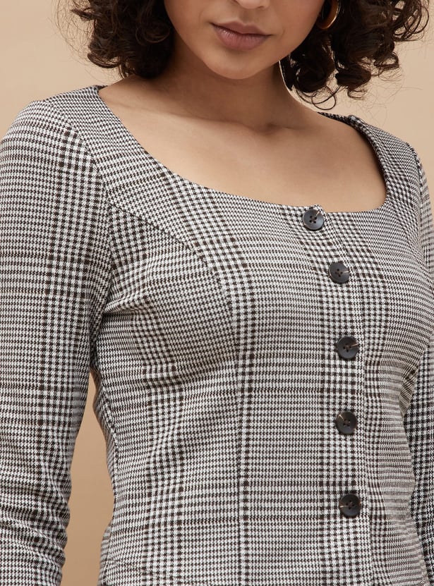 GINGER Checked Top