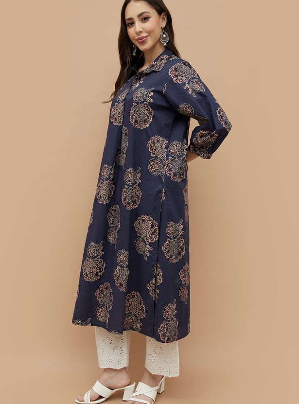MELANGE Ethnic Motif Straight Kurta