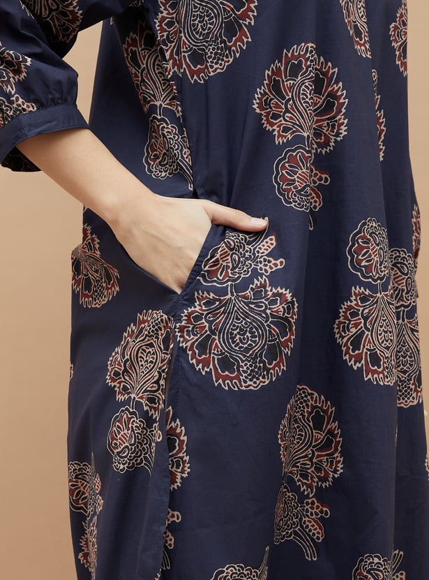 MELANGE Ethnic Motif Straight Kurta