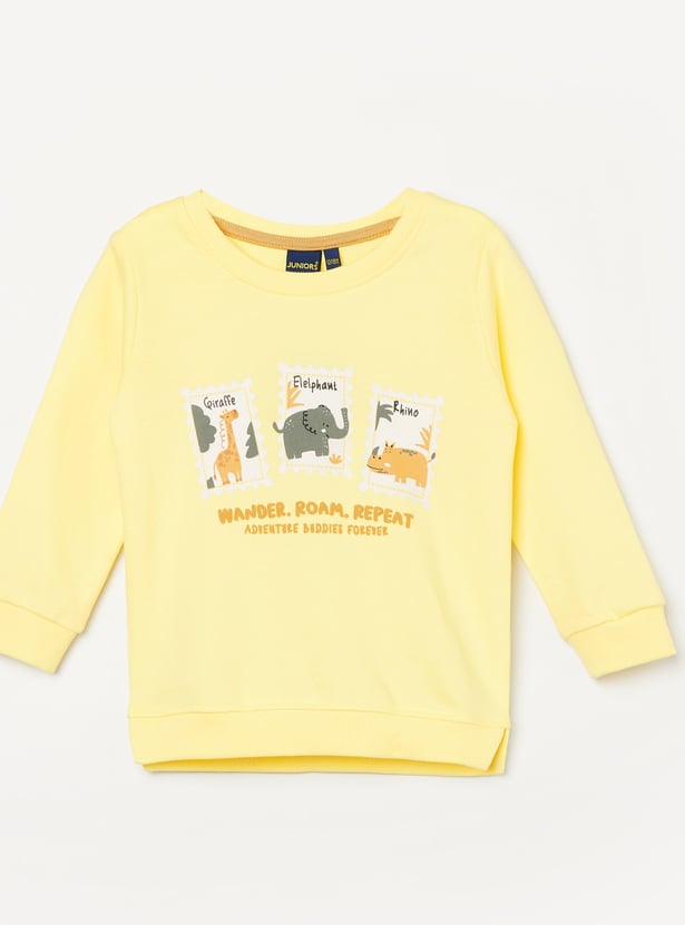 JUNIORS Boys Graphic Print Sweatshirt