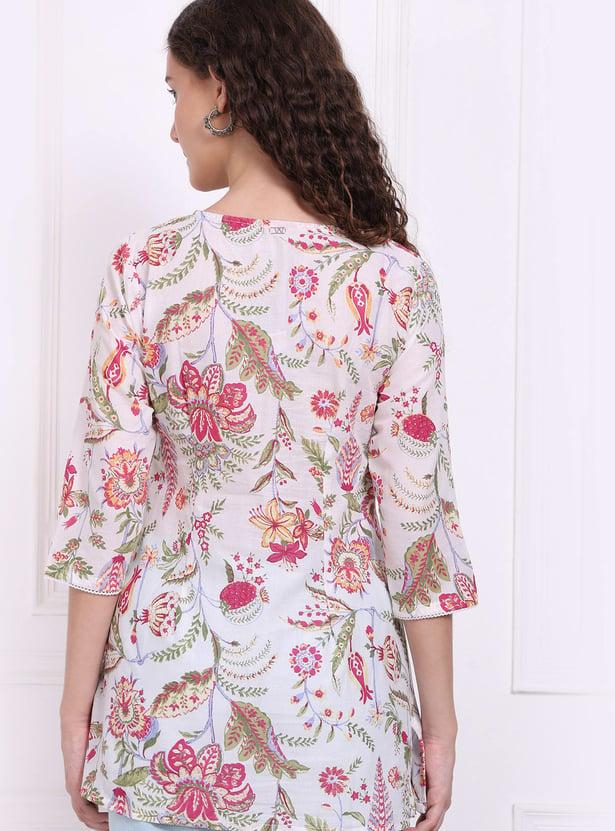 W Floral Print A-line Tunic