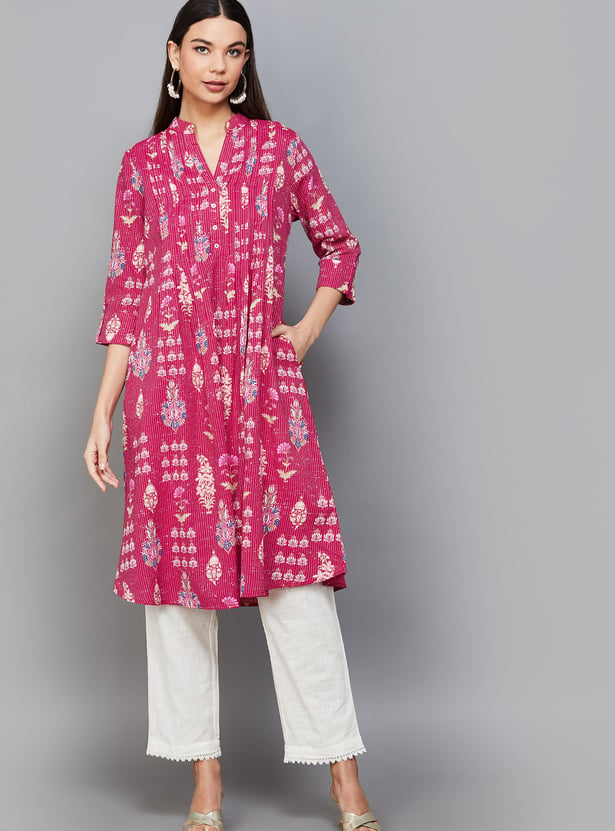 BIBA Printed A-line Kurta