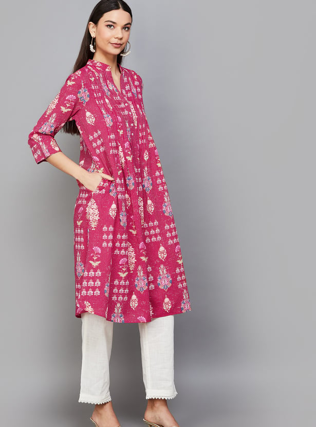 BIBA Printed A-line Kurta