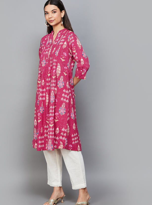 BIBA Printed A-line Kurta