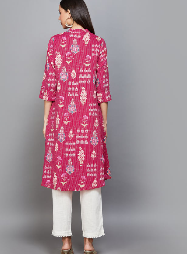 BIBA Printed A-line Kurta