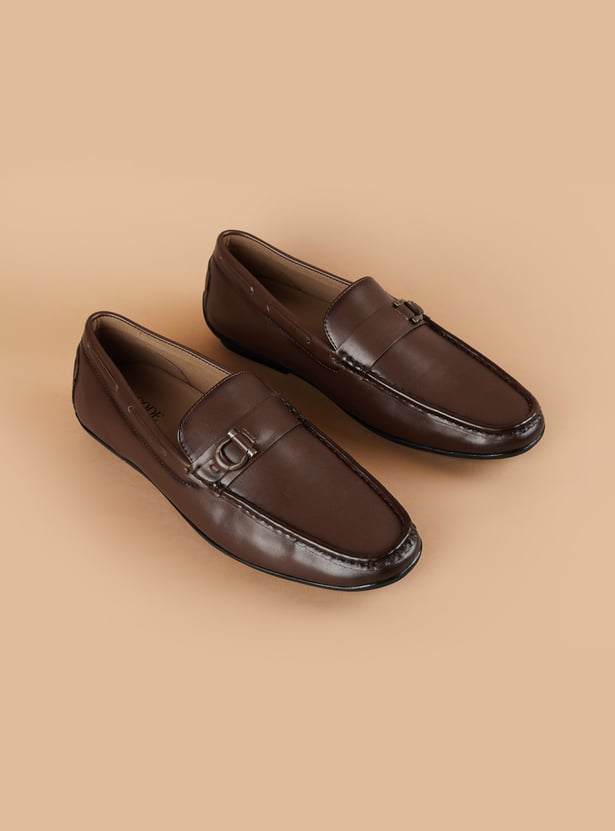 CODE Leather Penny Loafers