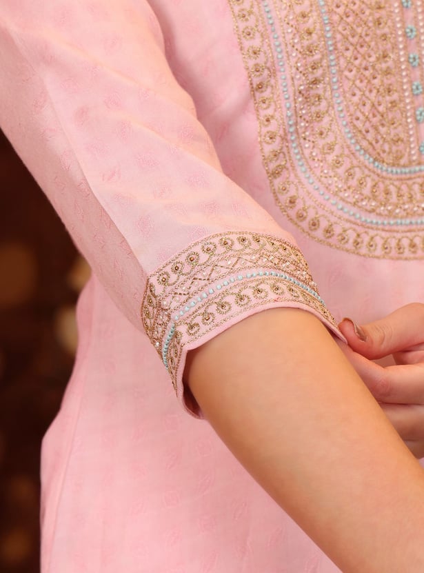 AURELIA Printed Straight Kurta Set