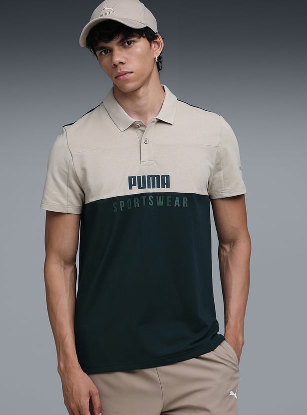 PUMA Colourblock Sports Polo T-shirt