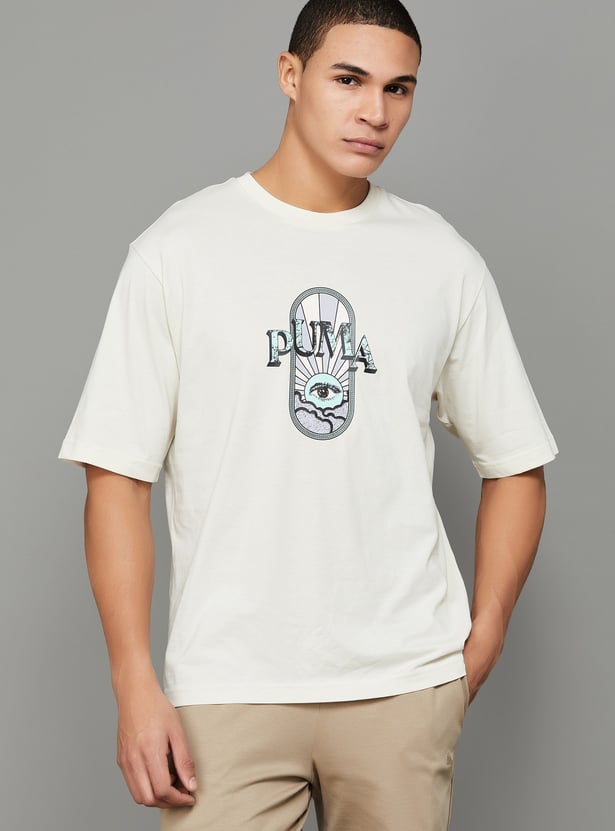 Buy PUMA Graphic Print Sports T-shirt from PUMA at just INR 2299.0
