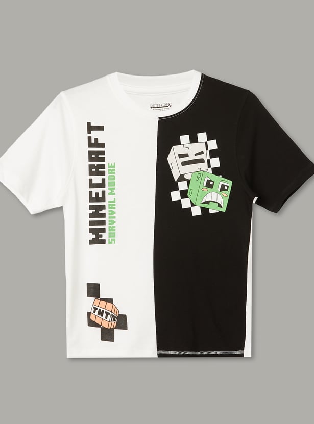 KIDSVILLE Boys Minecraft Print T-shirt