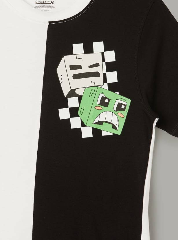 KIDSVILLE Boys Minecraft Print T-shirt