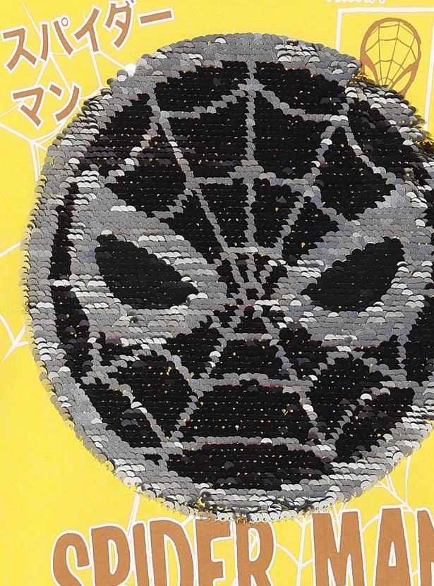 KIDSVILLE Boys Flip Sequin Spider-Man T-shirt