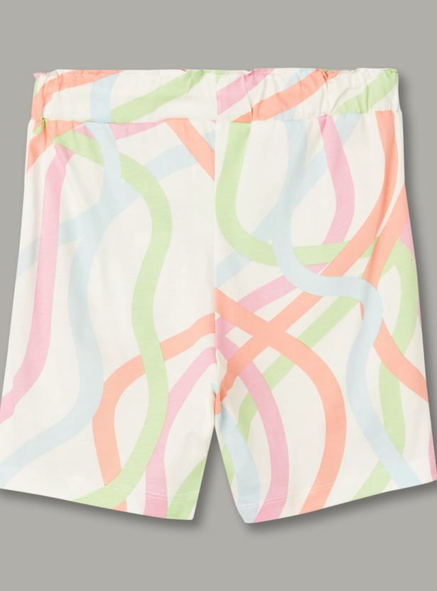 KIDSVILLE Girls Barbie Print Shorts