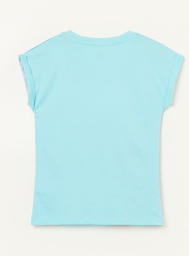 KIDSVILLE Girls Frozen Graphic Print T-shirt
