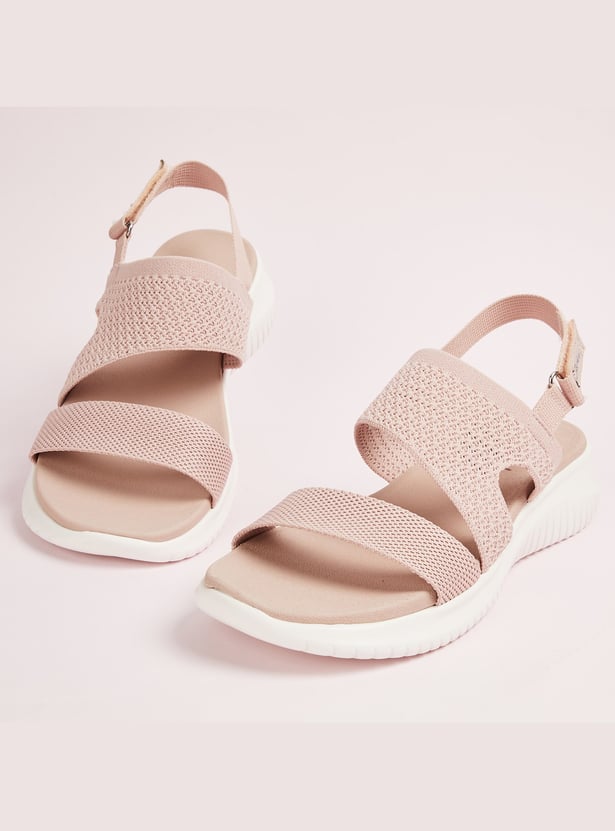SKECHERS Ultra Flex Stratch Knit Sandals