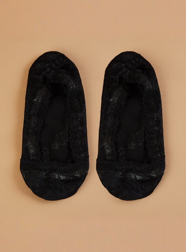 GINGER Lace No Show Socks - Pack of 3