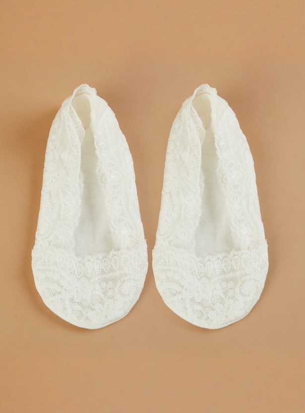 GINGER Lace No Show Socks - Pack of 3