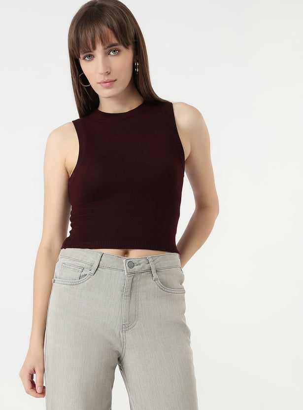KRAUS Solid Crop Top