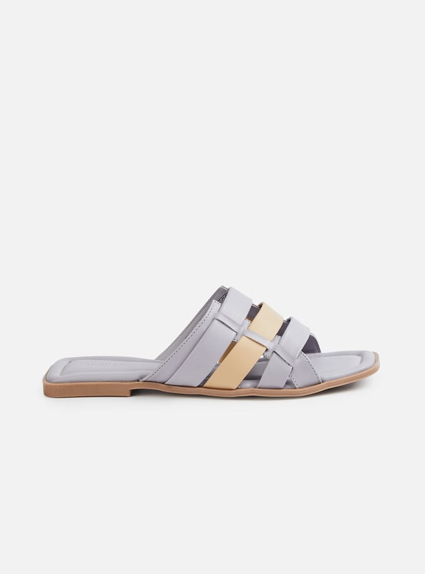 ALLEN SOLLY Strappy Slides