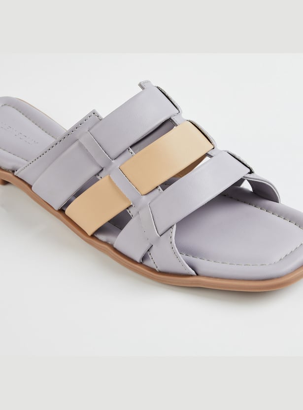 ALLEN SOLLY Strappy Slides
