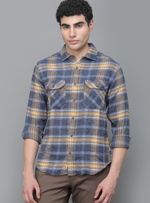 UNITED COLORS OF BENETTON Checked Regular Fit Shirt
