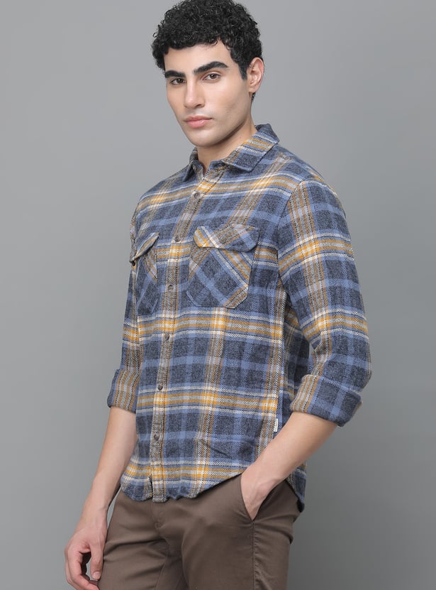 UNITED COLORS OF BENETTON Checked Regular Fit Shirt