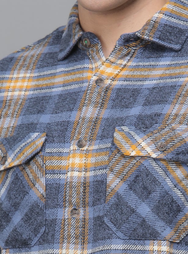 UNITED COLORS OF BENETTON Checked Regular Fit Shirt