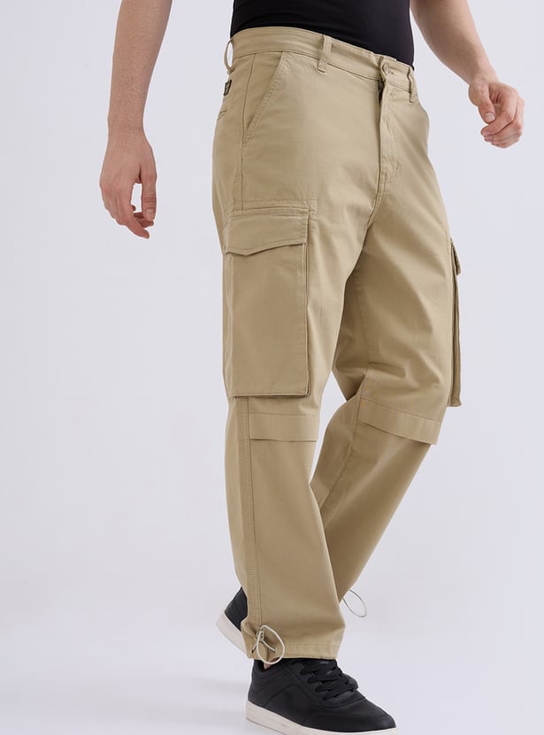 SPYKAR Solid Regular Fit Casual Trousers