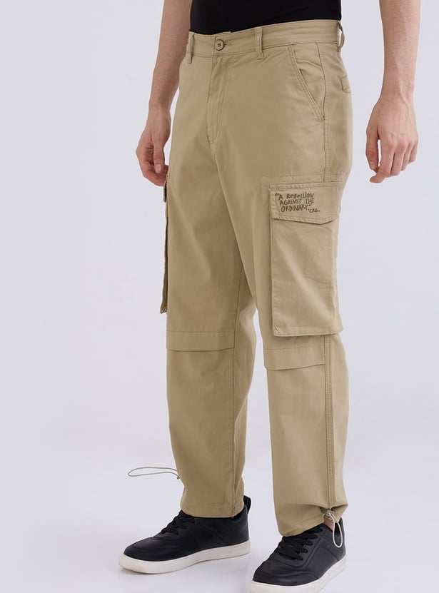 SPYKAR Solid Regular Fit Casual Trousers