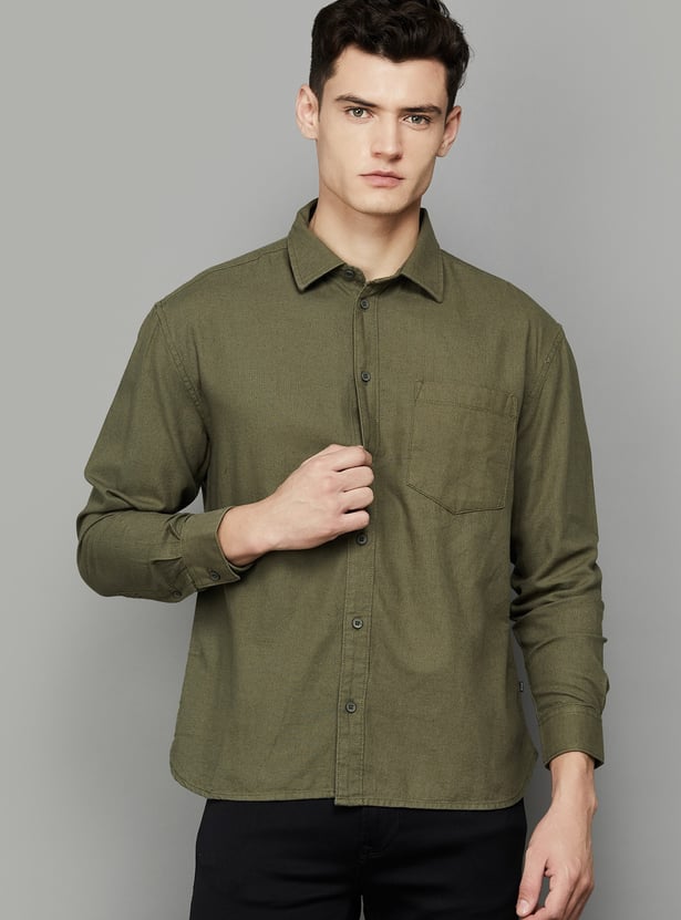 SPYKAR Solid Slim Fit Shirt