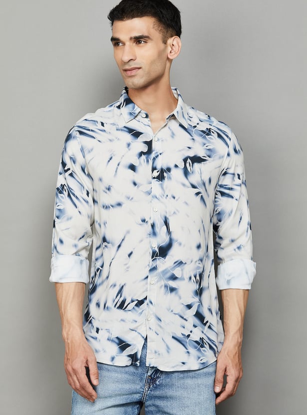 SPYKAR Floral Print Slim Fit Shirt