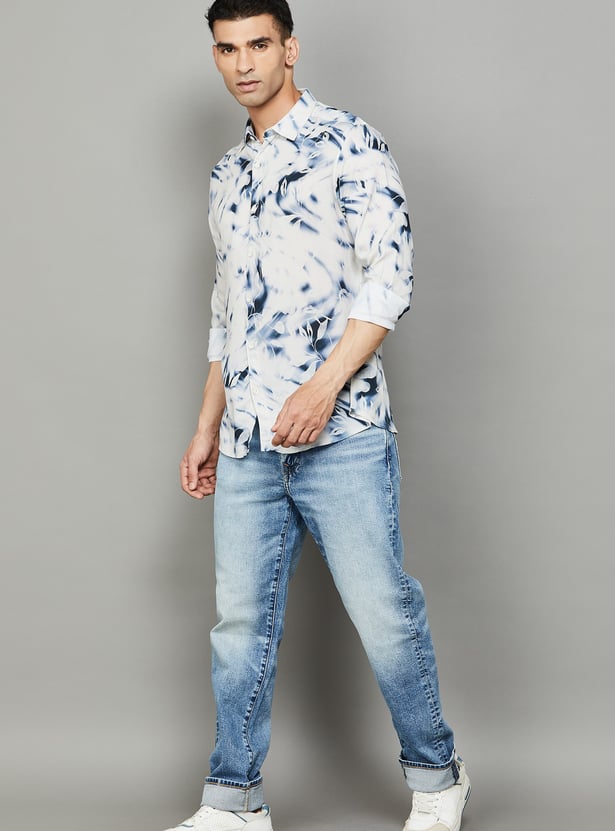 SPYKAR Floral Print Slim Fit Shirt