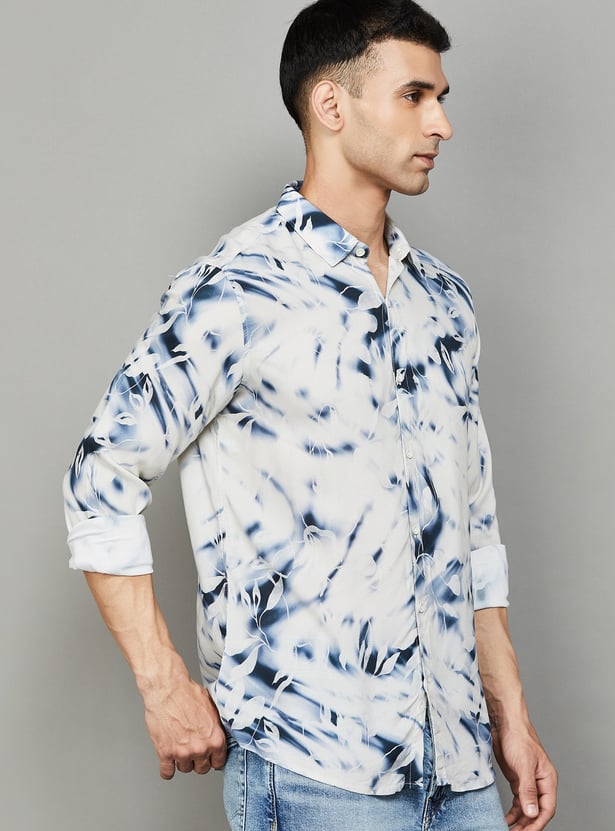 SPYKAR Floral Print Slim Fit Shirt