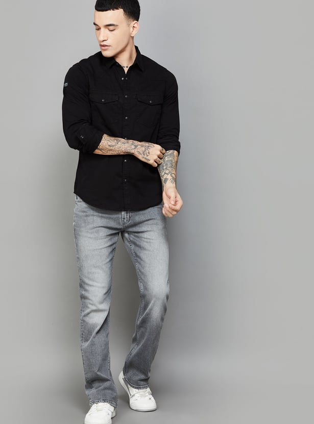 SPYKAR Solid Slim Fit Shirt
