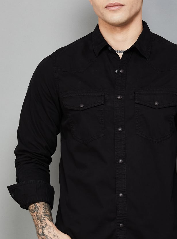 SPYKAR Solid Slim Fit Shirt