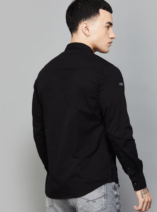 SPYKAR Solid Slim Fit Shirt