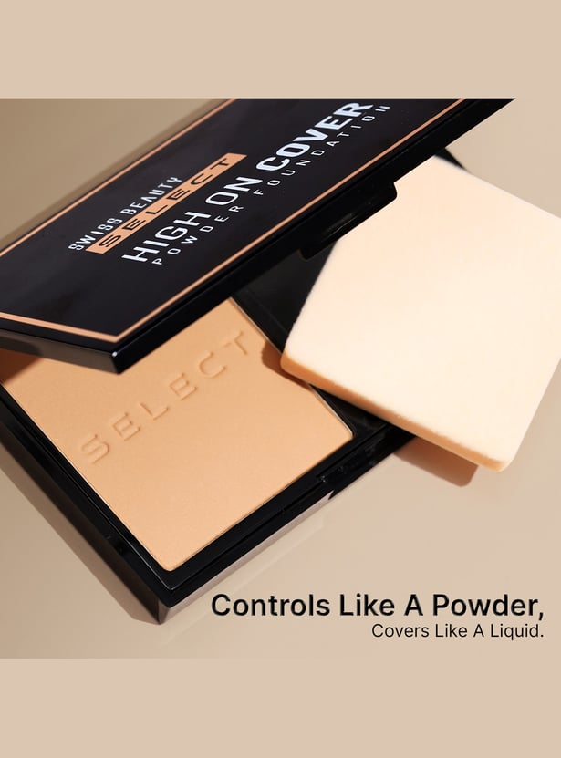 SWISS BEAUTY Select High On Cover Powder Foundation - Light Natural - 5.5g