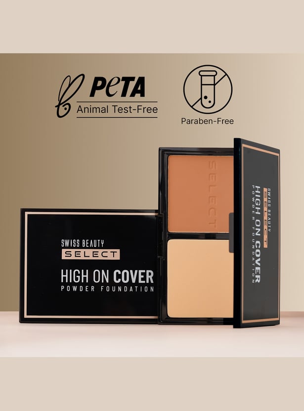 SWISS BEAUTY Select High On Cover Powder Foundation - Light Natural - 5.5g